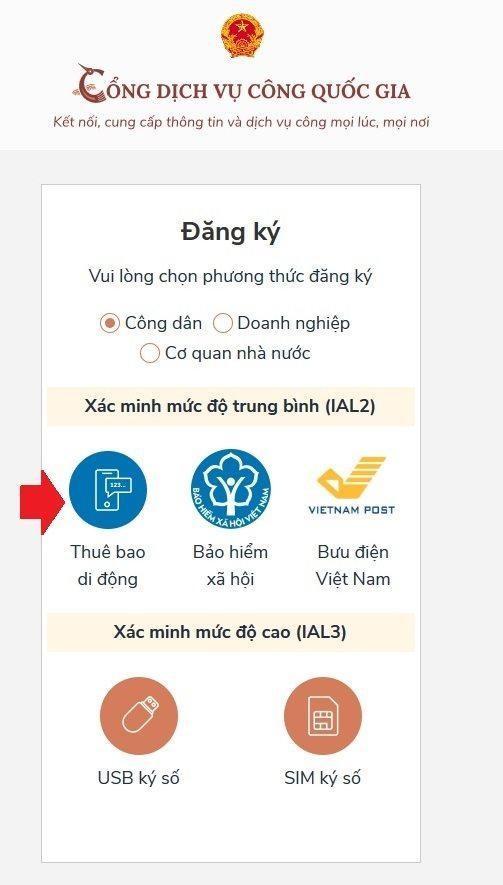 Quy trình thực hiện đăng ký tài khoản, thực hiện giao dịch thủ tục hành chính trên Cổng Dịch vụ công