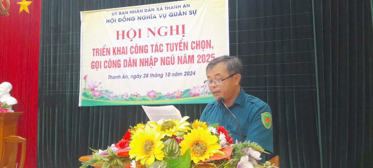 Hội nghị triển khai công tác tuyển chọn, gọi công dân nhập ngũ năm 2025